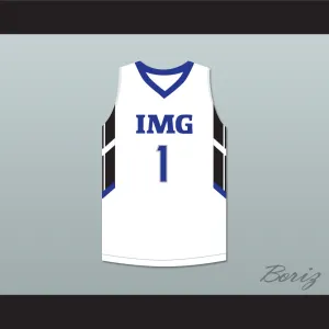 Jonathan Isaac 1 IMG Academy White Basketball Jersey