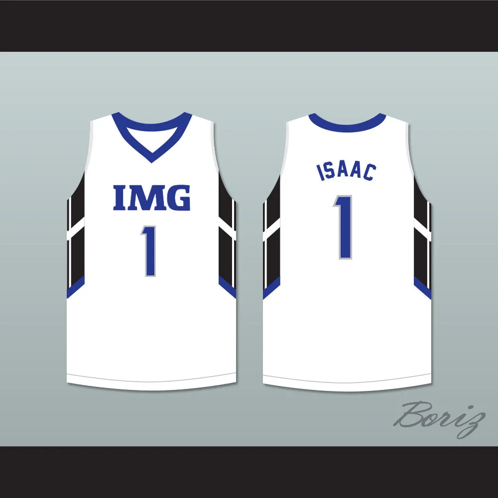 Jonathan Isaac 1 IMG Academy White Basketball Jersey