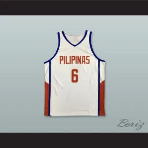 Jordan Clarkson 6 Philippines White Basketball Jersey