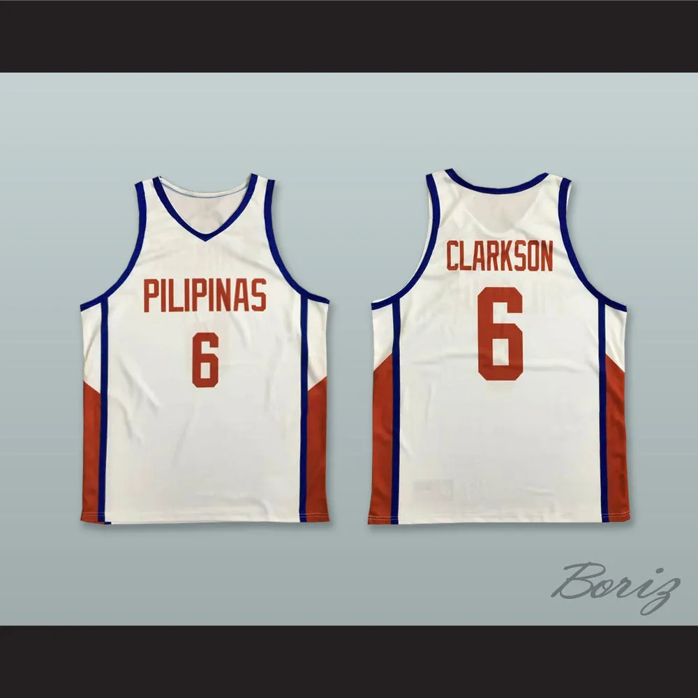 Jordan Clarkson 6 Philippines White Basketball Jersey