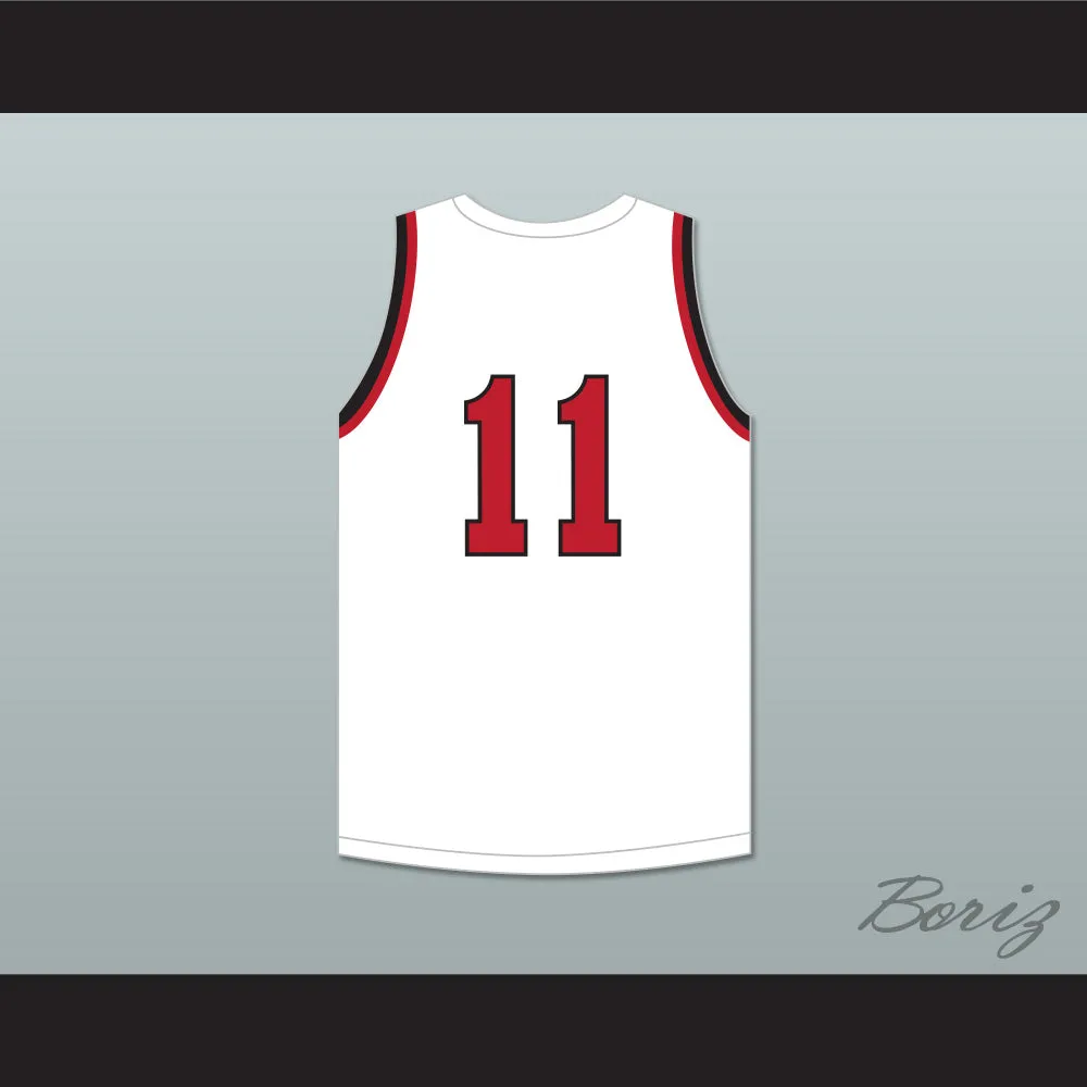 Josh Minott 11 Saint Andrew's School Scots White Basketball Jersey 1