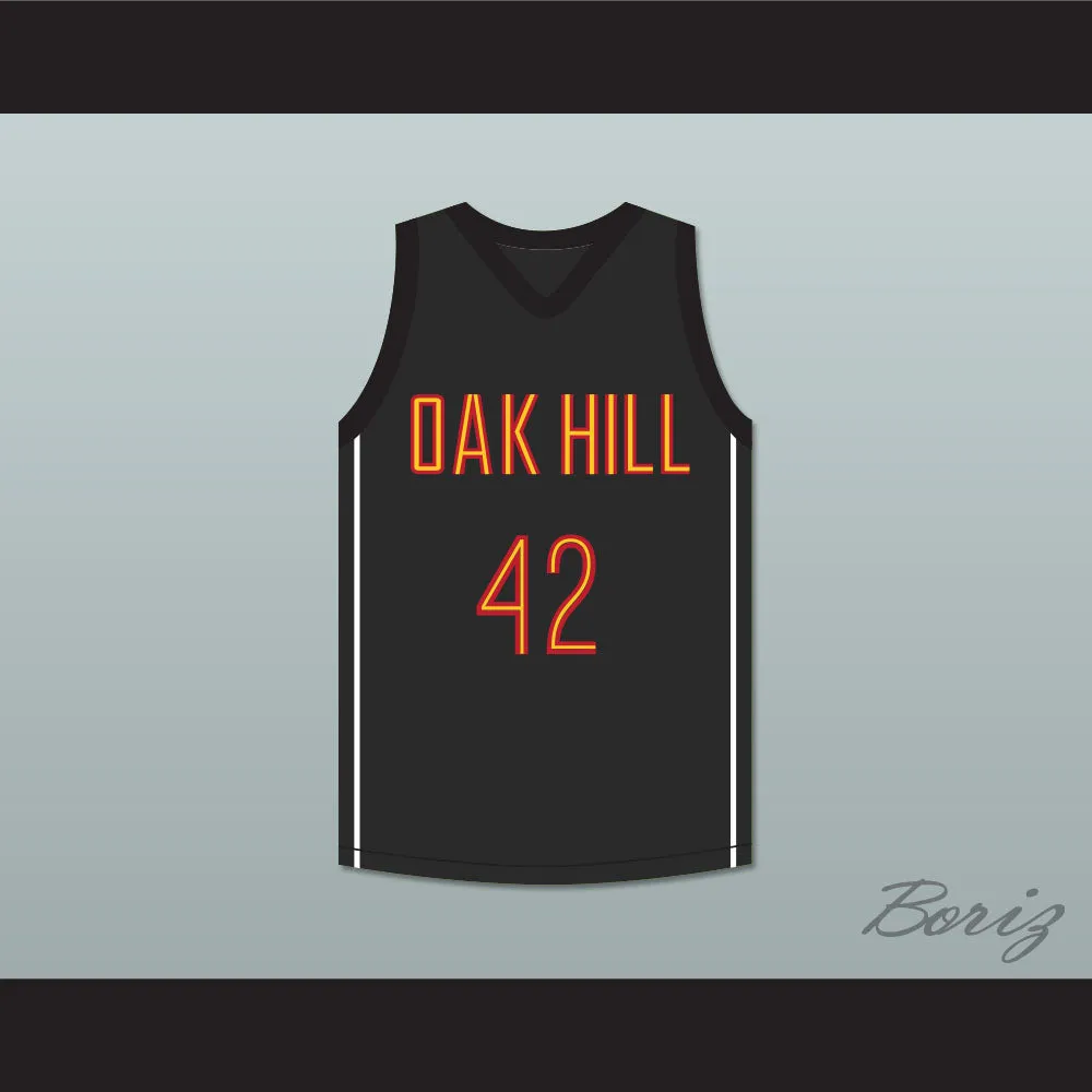 Josh Smith 42 Oak Hill Academy Black Basketball Jersey
