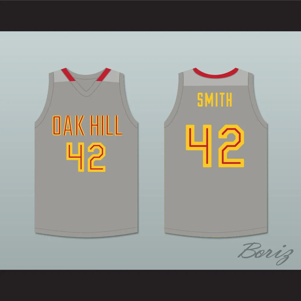 Josh Smith 42 Oak Hill Academy Gray Basketball Jersey