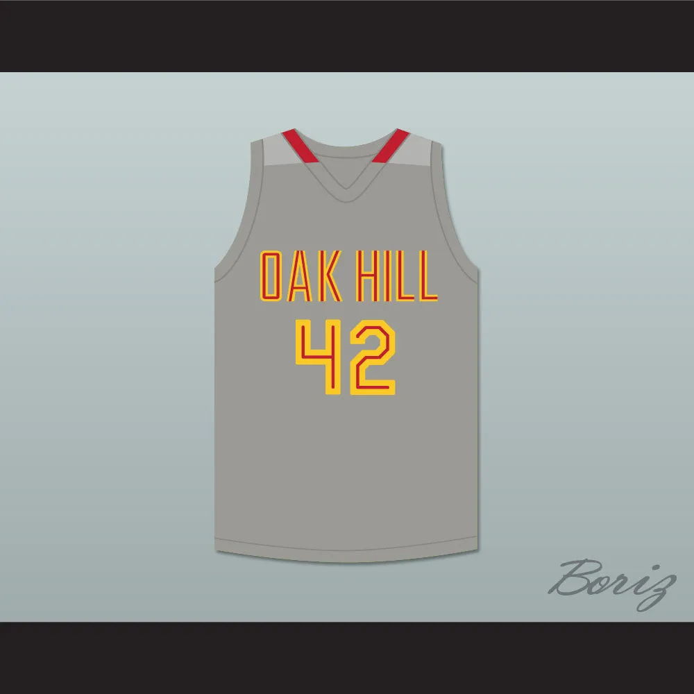 Josh Smith 42 Oak Hill Academy Gray Basketball Jersey