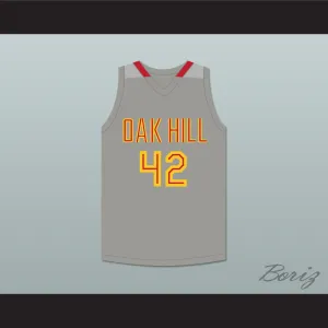 Josh Smith 42 Oak Hill Academy Gray Basketball Jersey