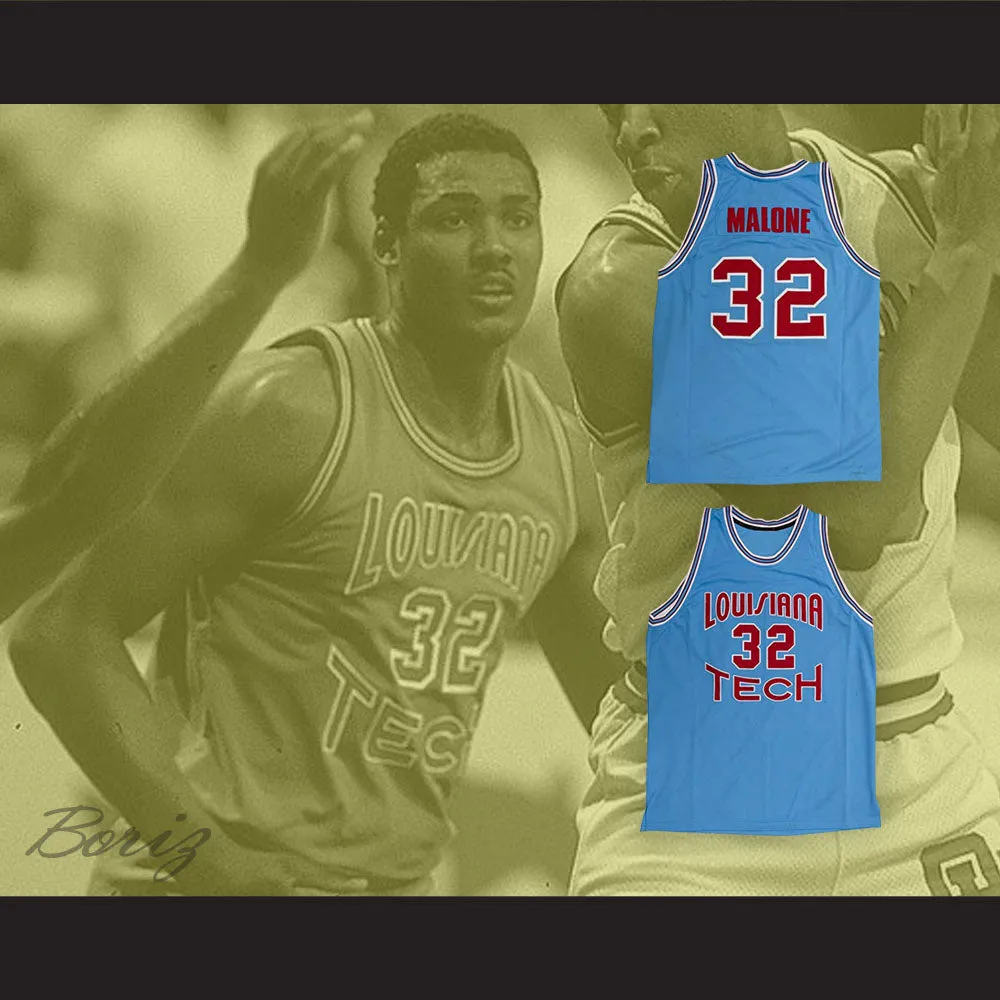 Karl Malone 32 Louisiana Tech Basketball Jersey