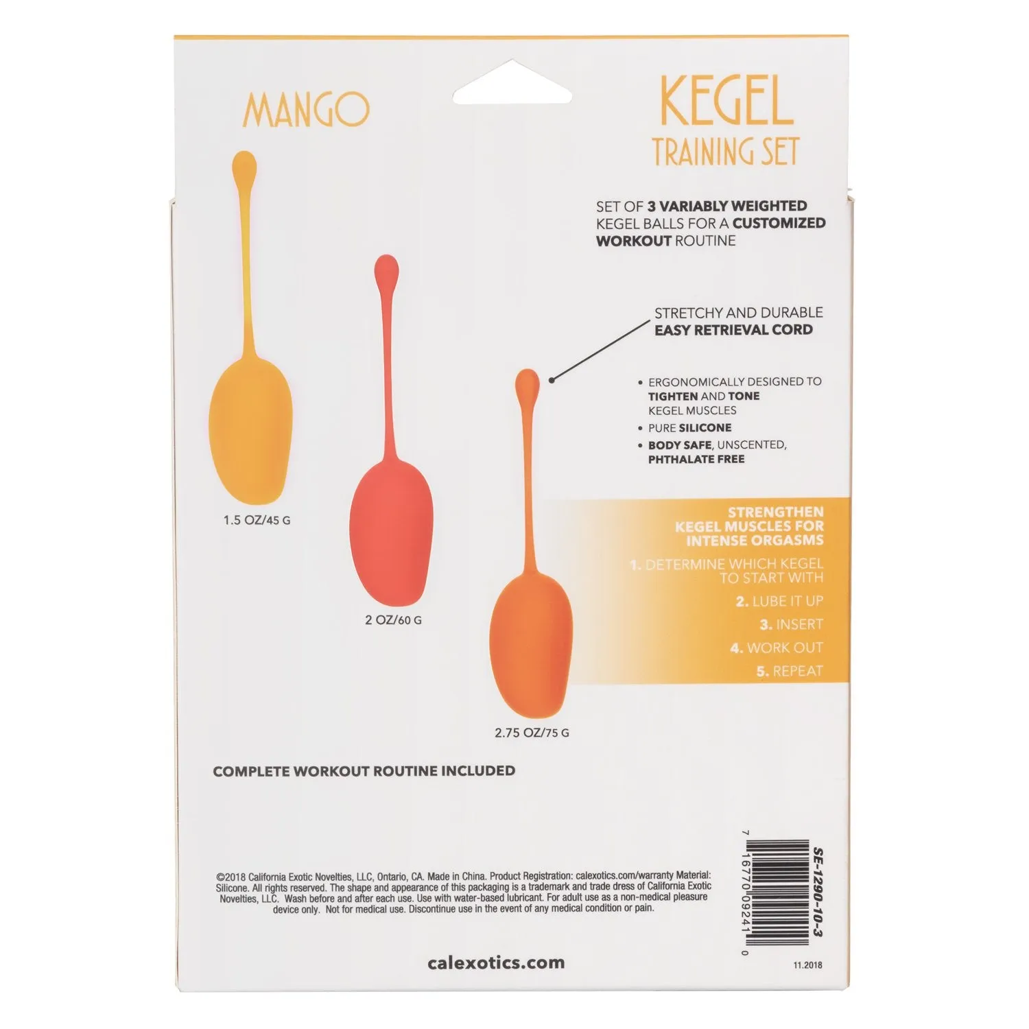 Kegel Training Set Mango