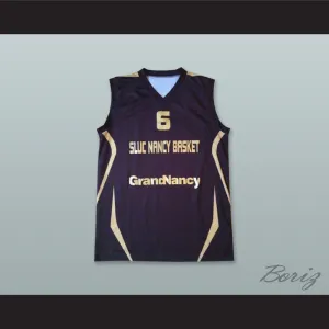 Kenny Grant 6 France Navy Blue Basketball Jersey