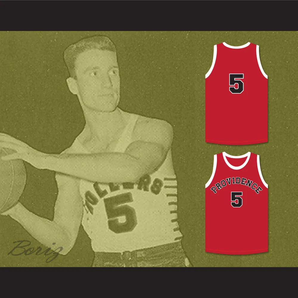 Kenny Sailors 5 Providence Steamrollers Red Basketball Jersey 1