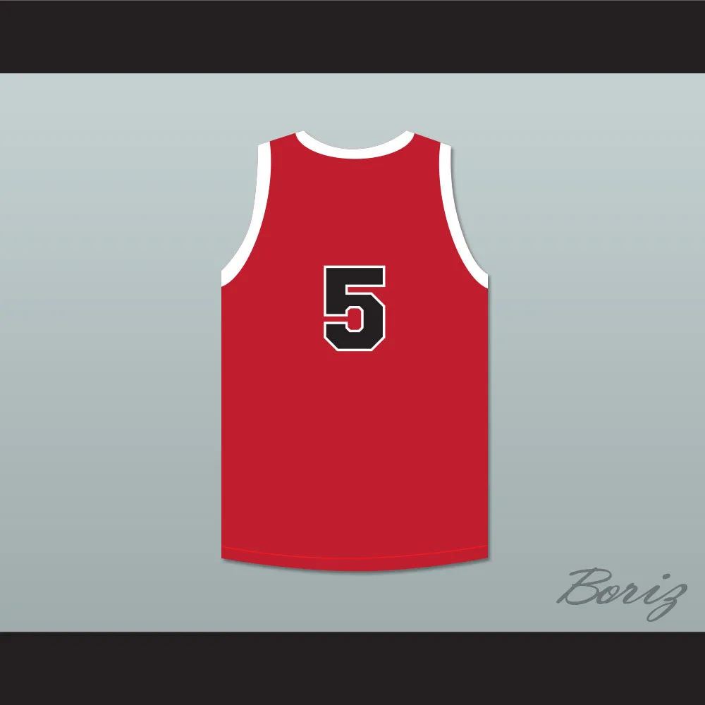Kenny Sailors 5 Providence Steamrollers Red Basketball Jersey 1