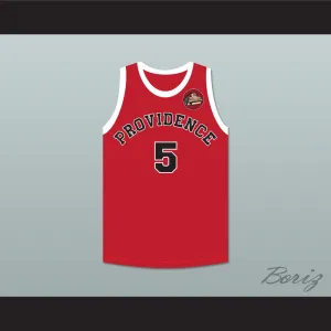 Kenny Sailors 5 Providence Steamrollers Red Basketball Jersey with Patch
