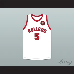Kenny Sailors 5 Providence Steamrollers White Basketball Jersey with Patch 2