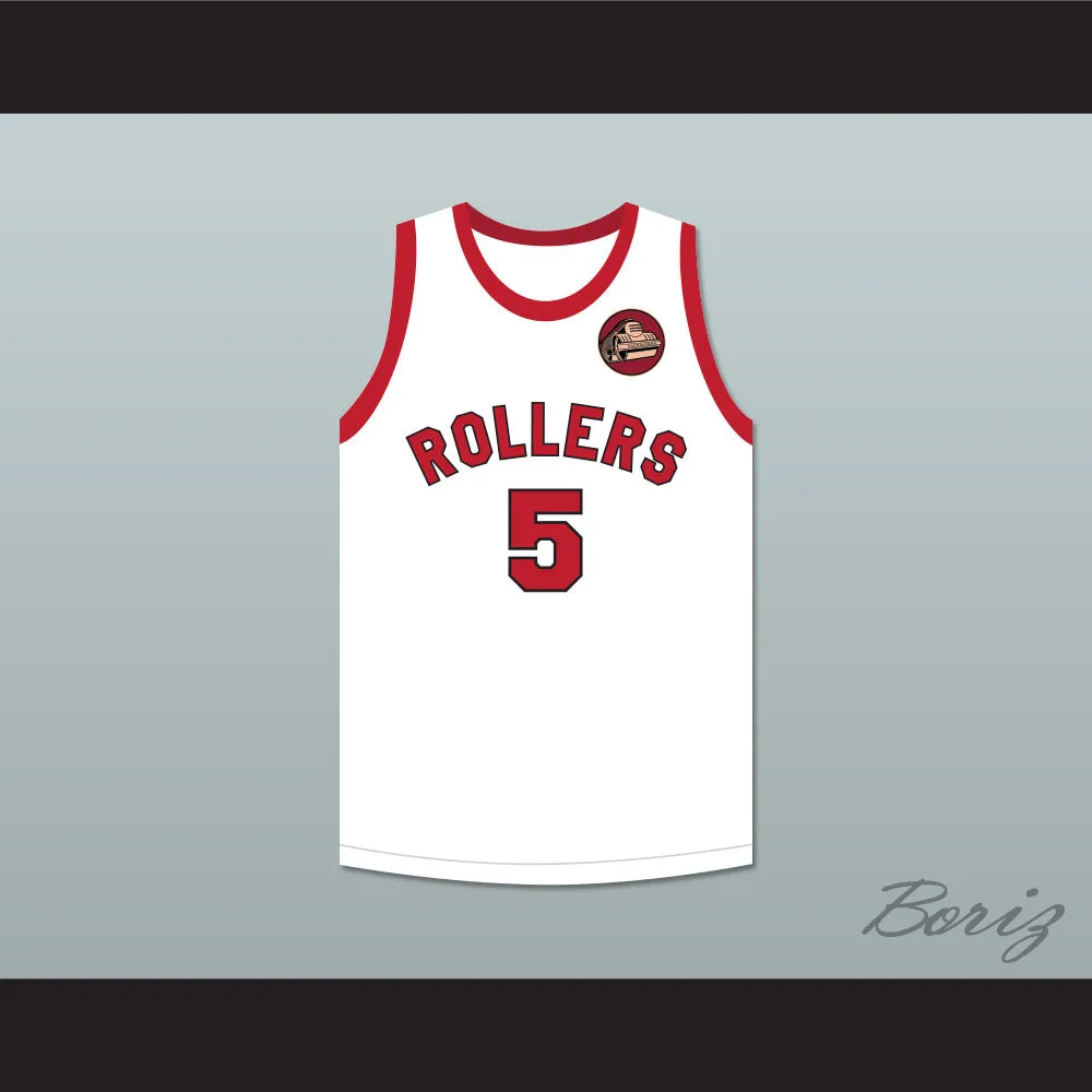 Kenny Sailors 5 Providence Steamrollers White Basketball Jersey with Patch 2