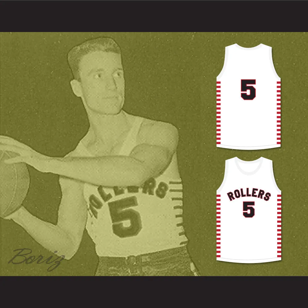 Kenny Sailors 5 Providence Steamrollers White Basketball Jersey