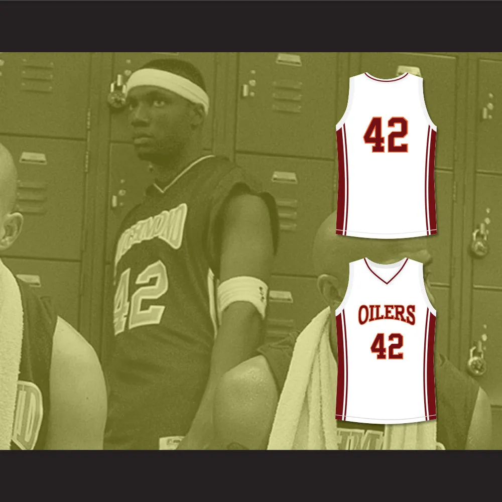 Kenyon Stone 42 Richmond Oilers Away Basketball Jersey Coach Carter