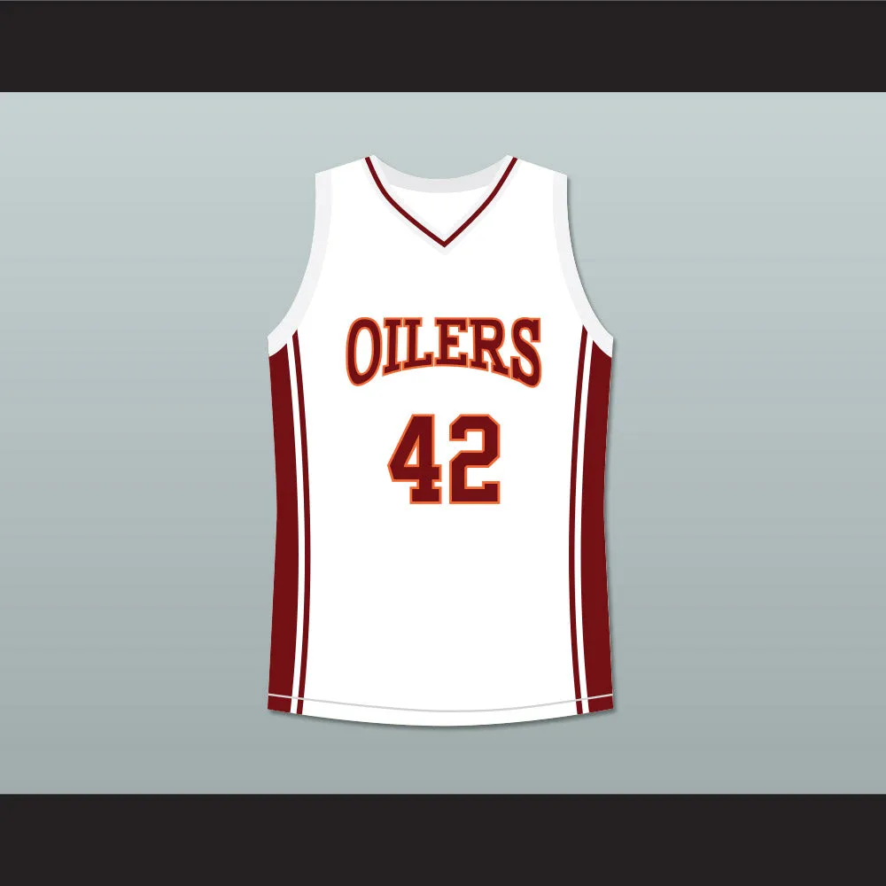 Kenyon Stone 42 Richmond Oilers Away Basketball Jersey Coach Carter