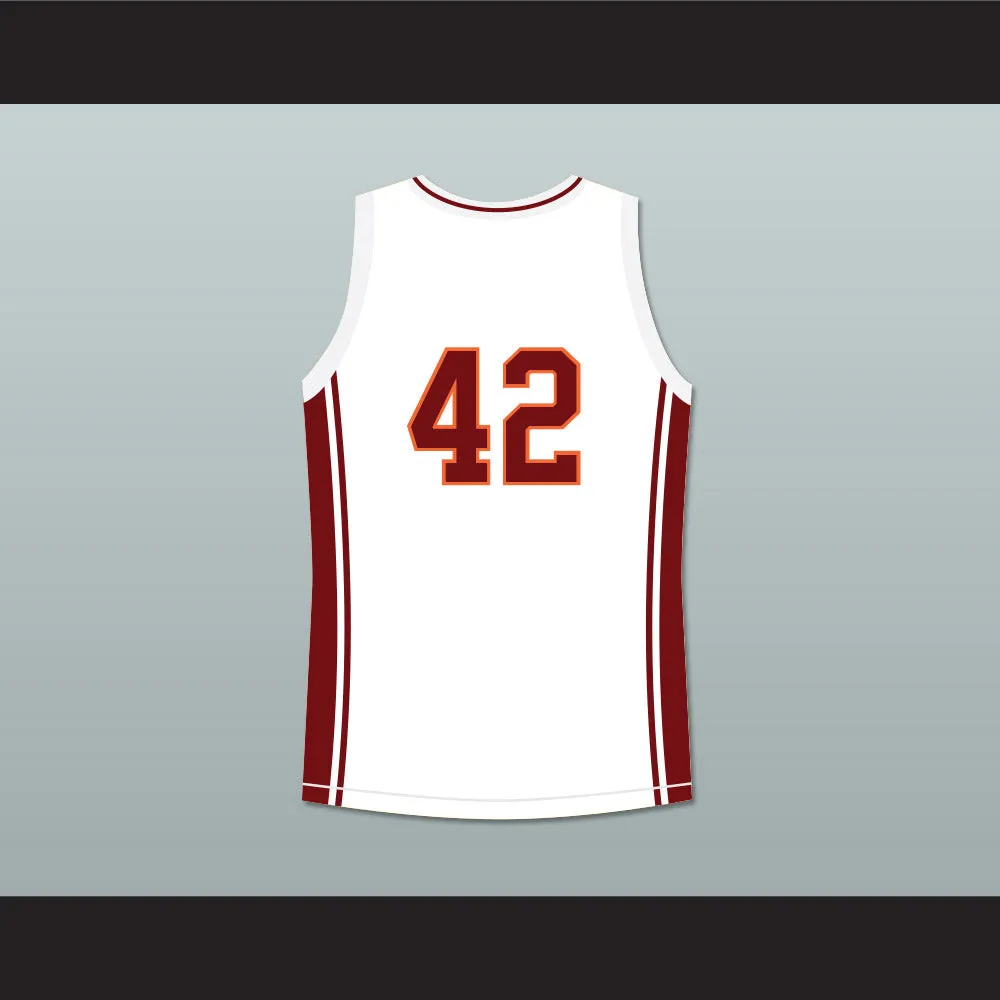 Kenyon Stone 42 Richmond Oilers Away Basketball Jersey Coach Carter