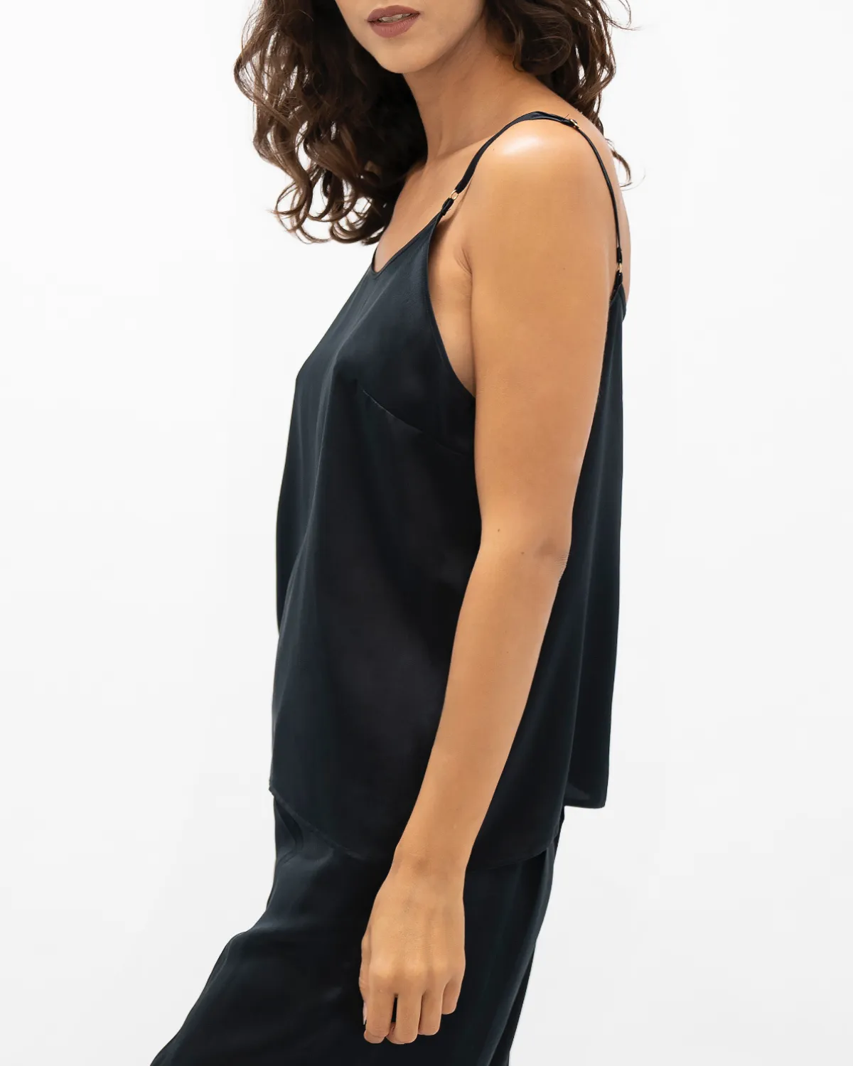 Kingston Black Silk Cami Top