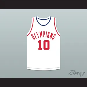 Kleggie Hermsen 10 Indianapolis Olympians White Basketball Jersey
