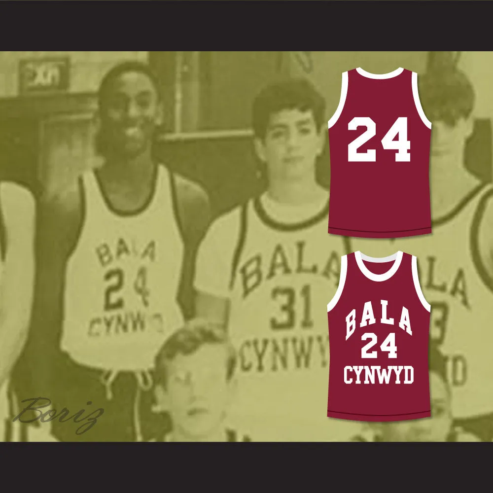Kobe Bryant 24 Bala Cynwyd Middle School Maroon Basketball Jersey 1