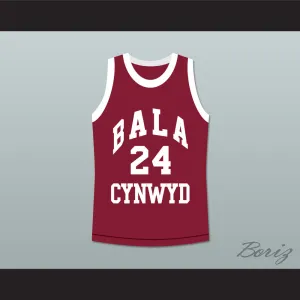 Kobe Bryant 24 Bala Cynwyd Middle School Maroon Basketball Jersey 1