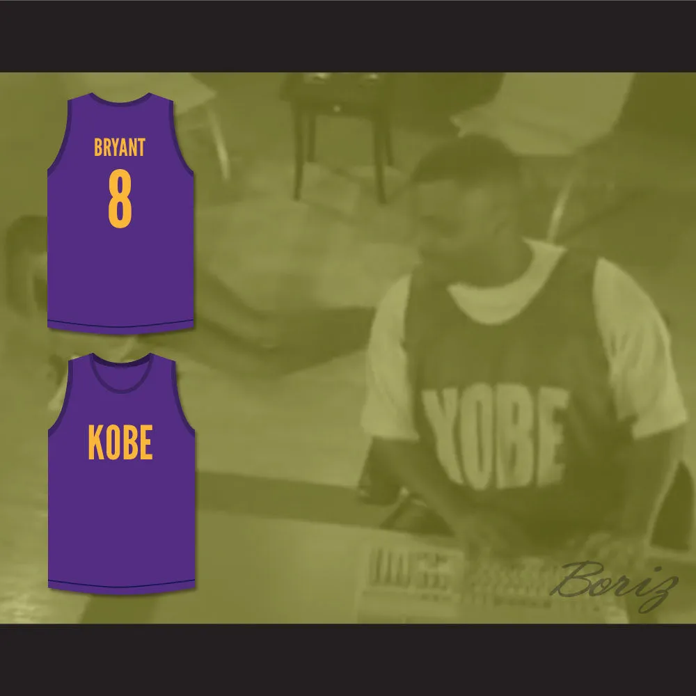 Kobe Bryant 8 Purple Basketball Jersey Kobe Bryant Expedia Skit MADtv