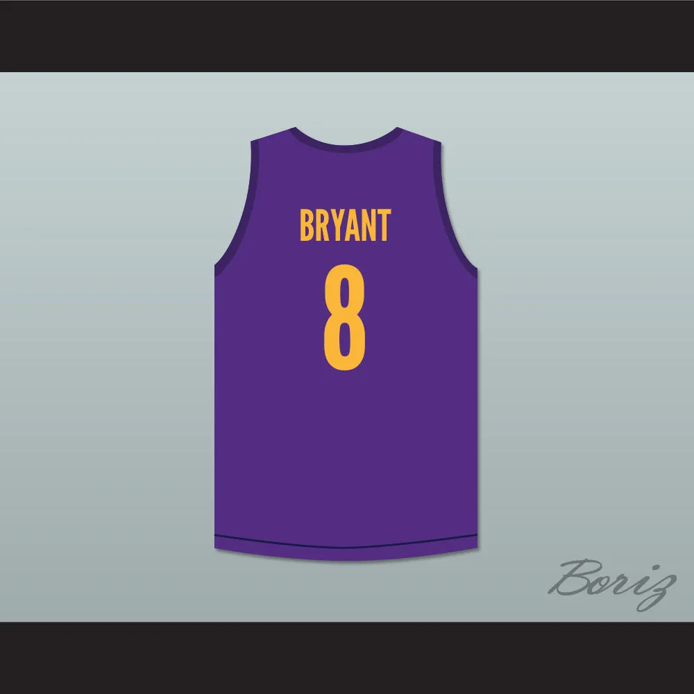 Kobe Bryant 8 Purple Basketball Jersey Kobe Bryant Expedia Skit MADtv