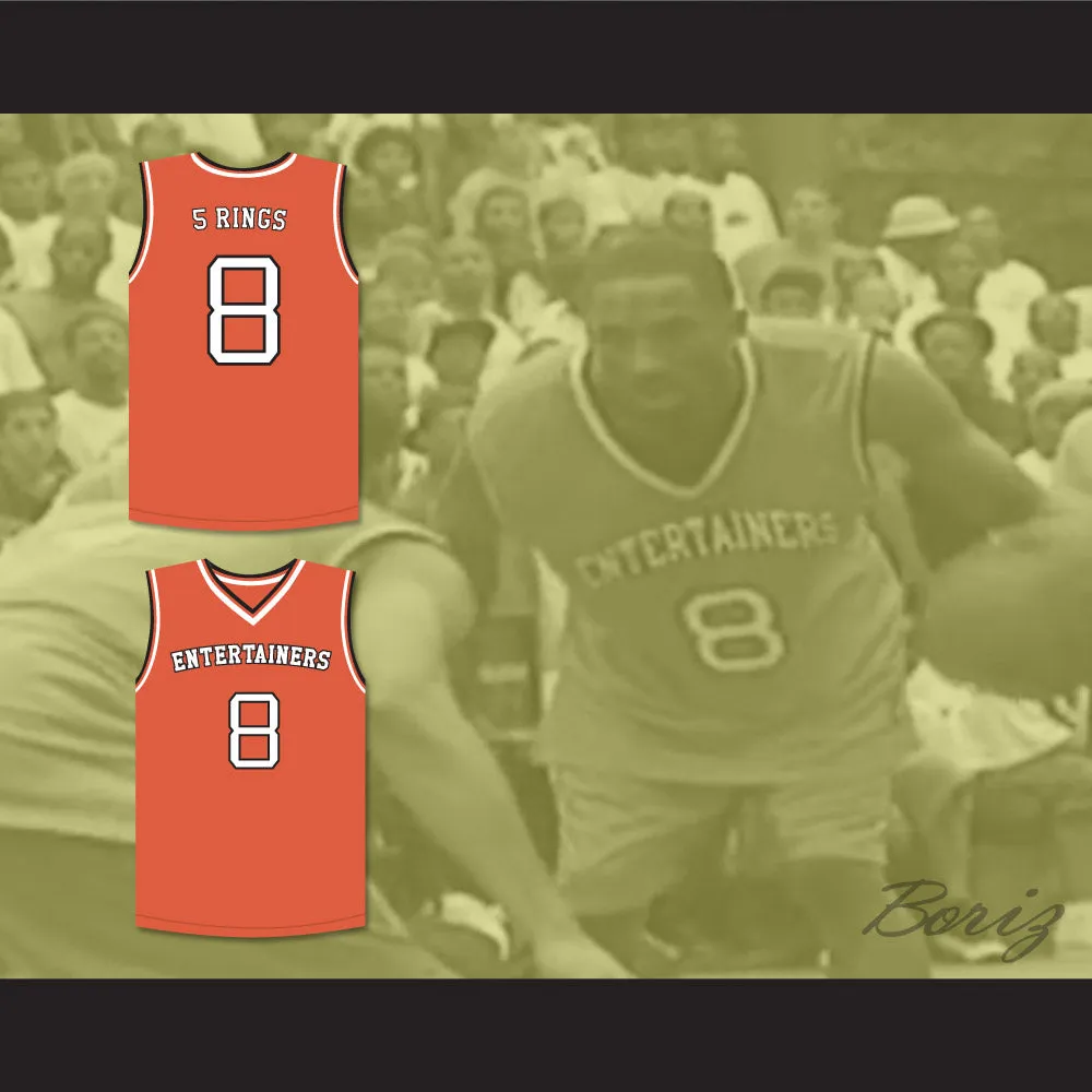 Kobe Bryant 8 "5 Rings" Rucker Park Basketball Jersey