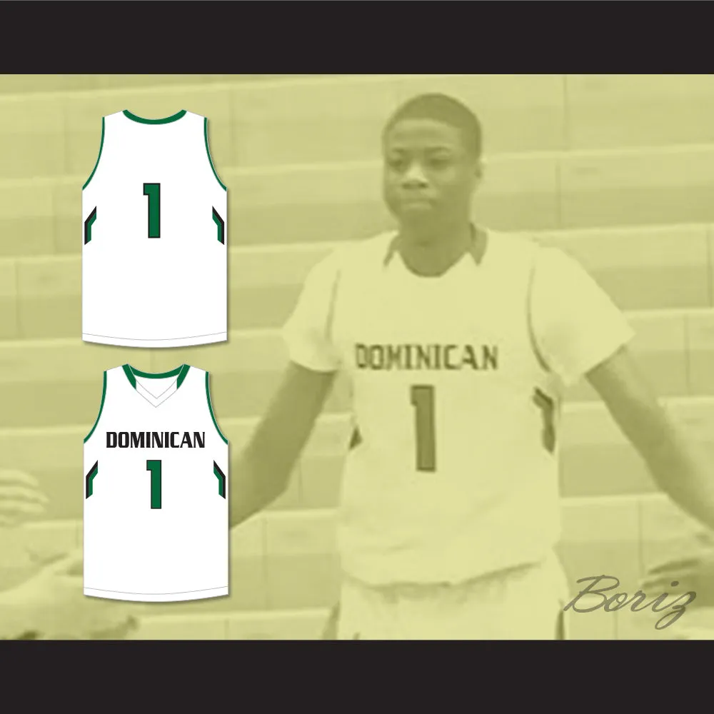 Kostas Antetokounmpo 1 Dominican High School Knights White Basketball Jersey 1