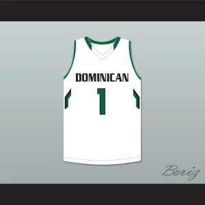 Kostas Antetokounmpo 1 Dominican High School Knights White Basketball Jersey 1