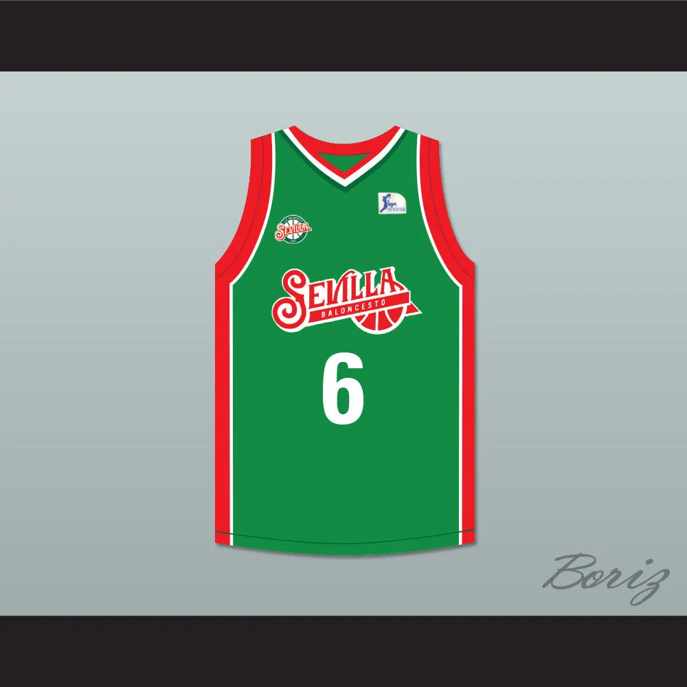 Kristaps Porzingis 6 Baloncesto Sevilla Green Basketball Jersey