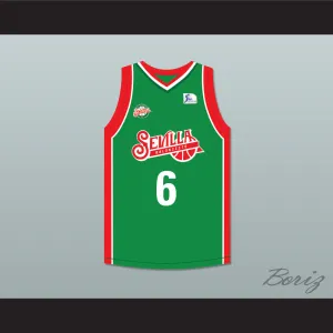 Kristaps Porzingis 6 Baloncesto Sevilla Green Basketball Jersey