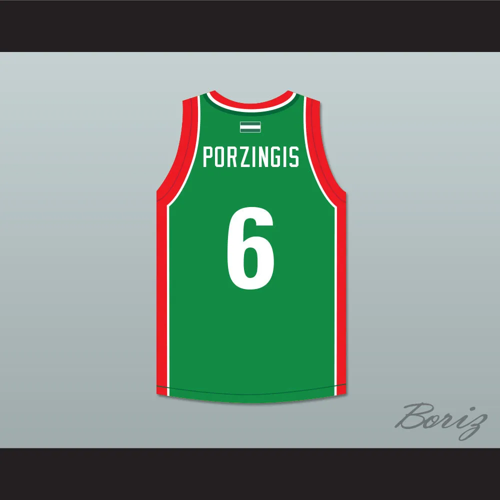 Kristaps Porzingis 6 Baloncesto Sevilla Green Basketball Jersey