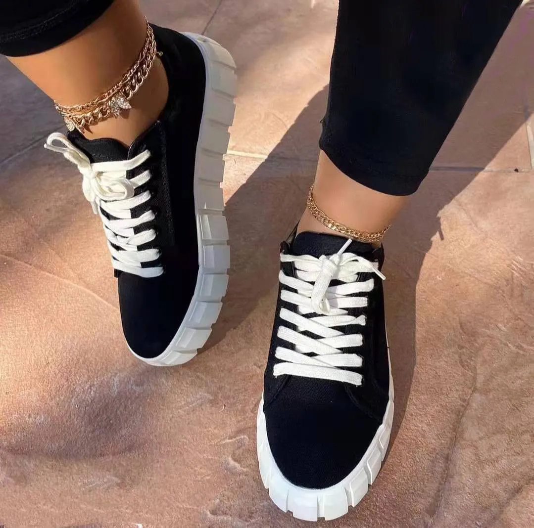 Lace-Up Bliss™ | Women's Casual Sneakers | Lightweight, Comfortable, Breathable Design for Everyday Wear