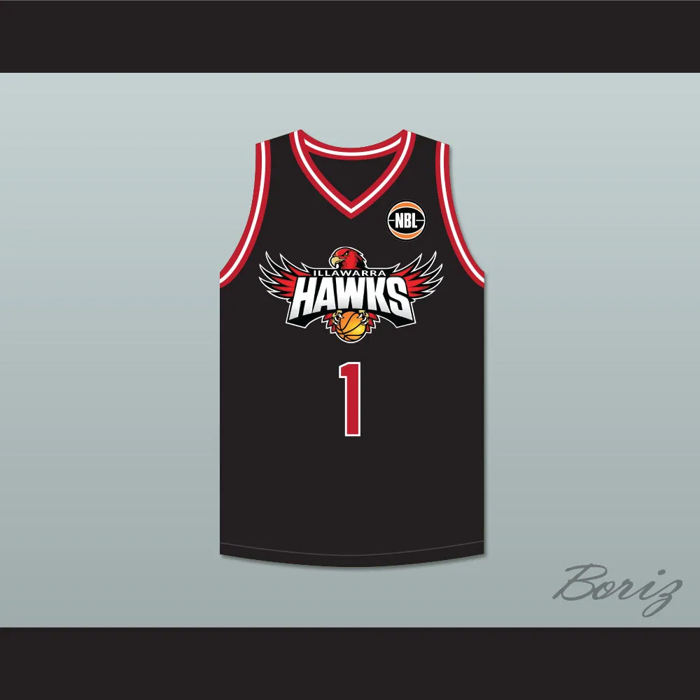 LaMelo Ball 1 Illawarra Hawks Black Basketball Jersey 2
