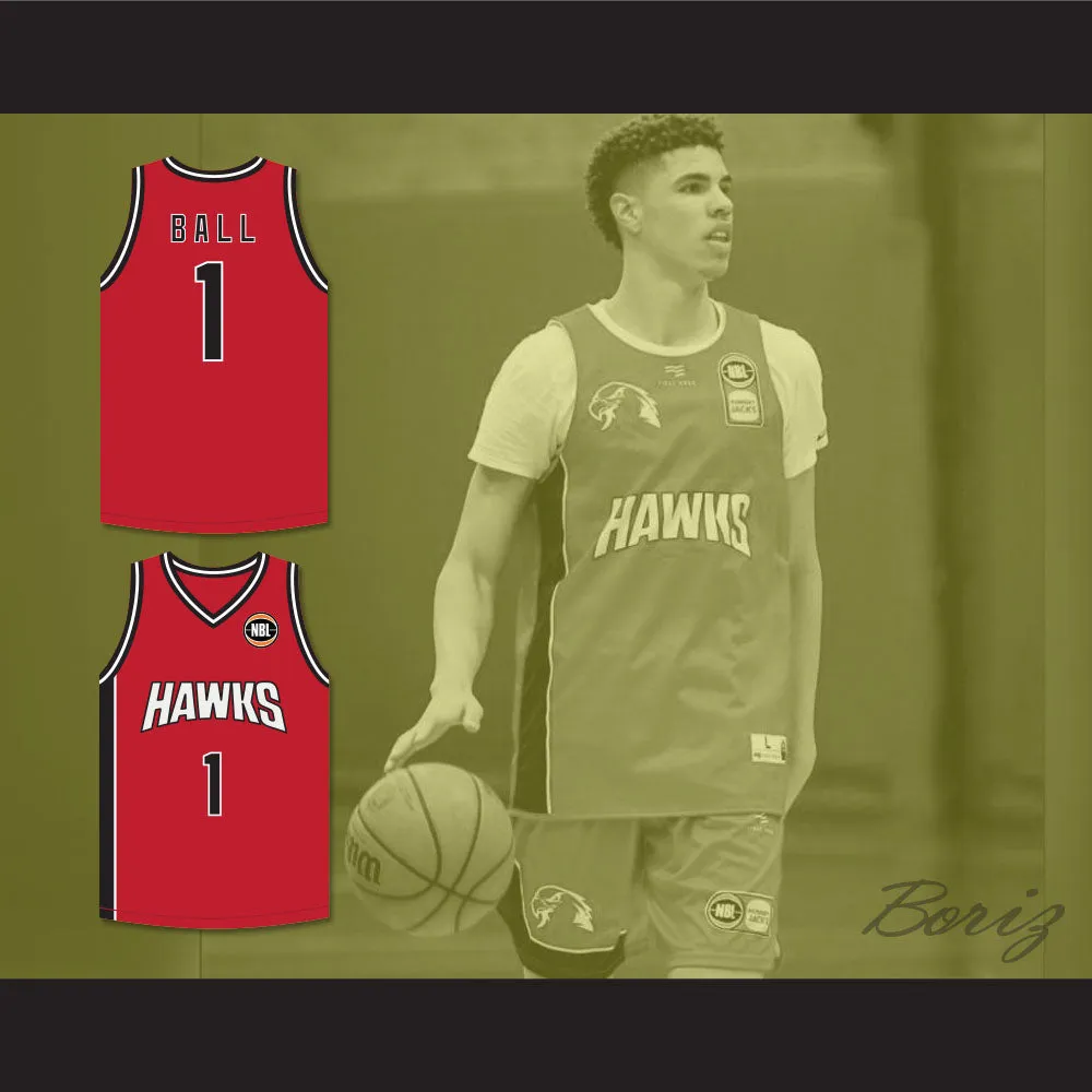 LaMelo Ball 1 Illawarra Hawks Red Basketball Jersey 1