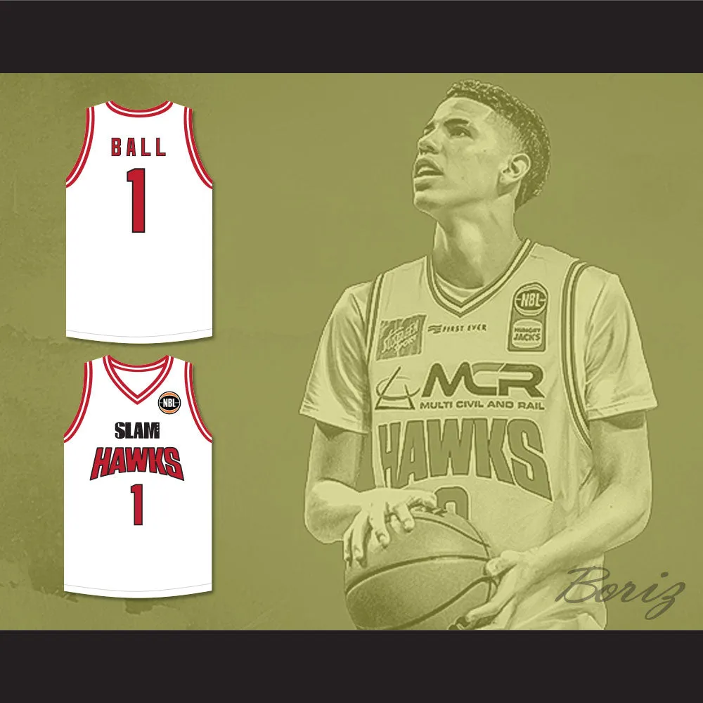 LaMelo Ball 1 Illawarra Hawks White Basketball Jersey 1
