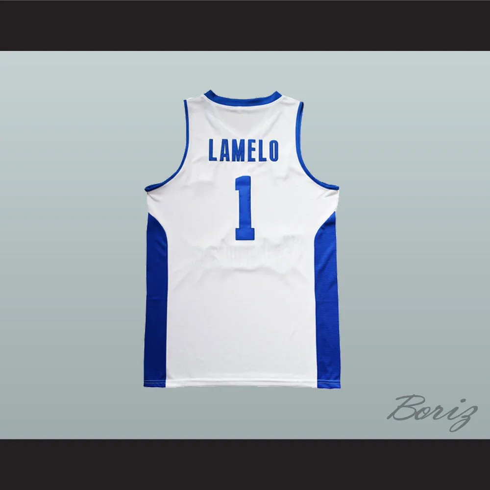 Lamelo Ball 1 Lithuania Vytautas White Basketball Jersey
