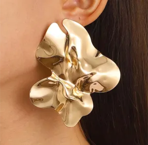 Large Geometric Earrings (GOLD)
