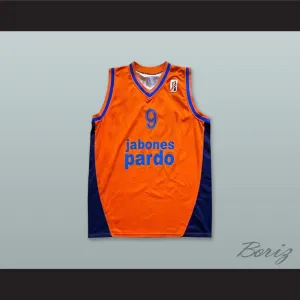 Larragan 9 Baloncesto Fuenlabrada Orange Basketball Jersey