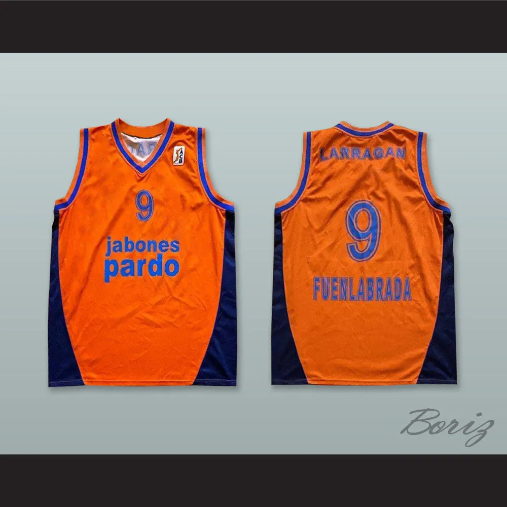 Larragan 9 Baloncesto Fuenlabrada Orange Basketball Jersey