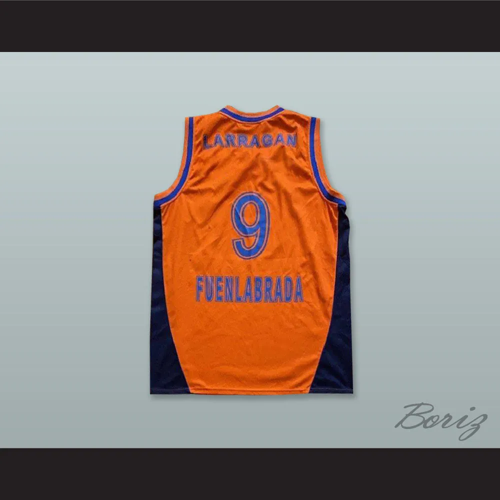 Larragan 9 Baloncesto Fuenlabrada Orange Basketball Jersey