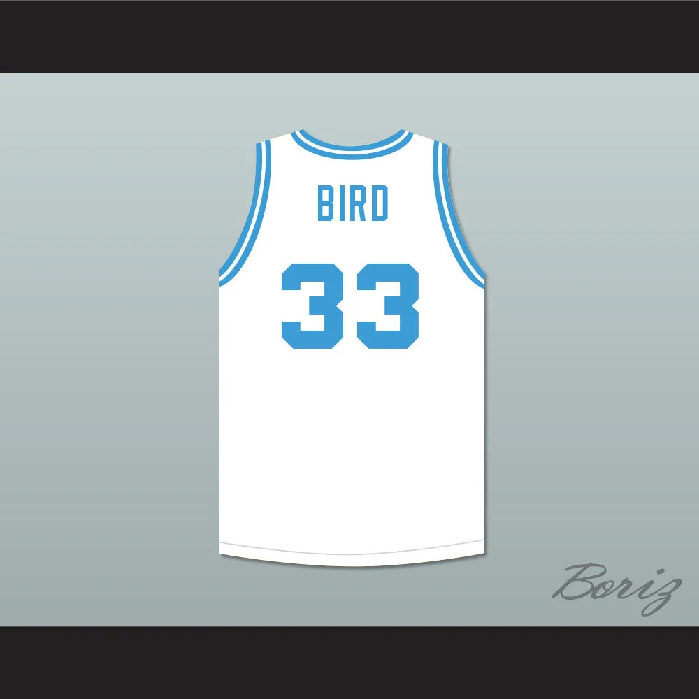 Larry Bird 33 Twitter White Basketball Jersey