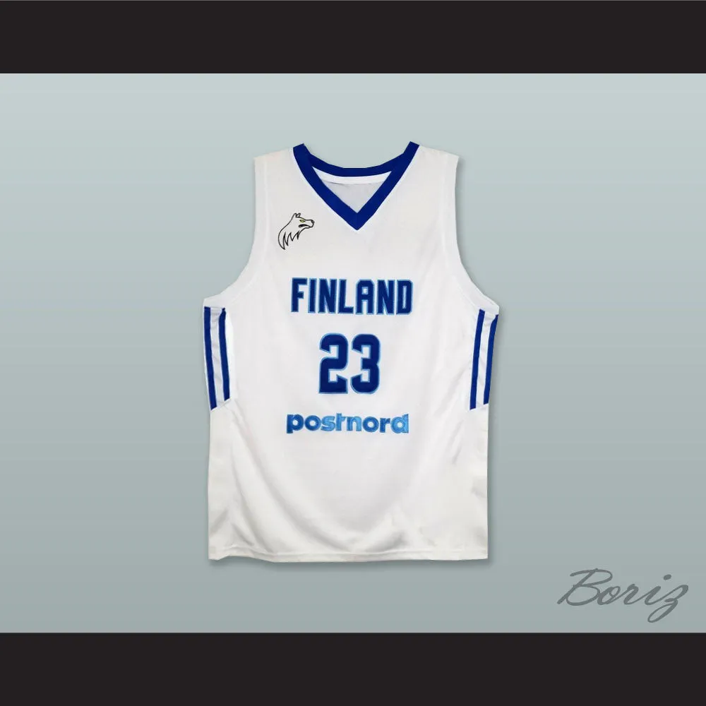 Lauri Markkanen 23 Finland National Team White Basketball Jersey