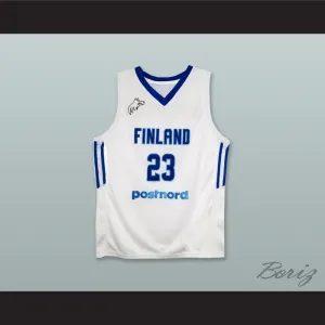 Lauri Markkanen 23 Finland National Team White Basketball Jersey