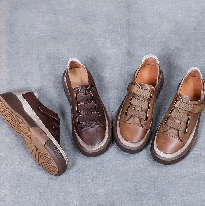 Leather Retro Beef Tendon Soft Sole Women's Shoes Handmade Four Seasons Shoes