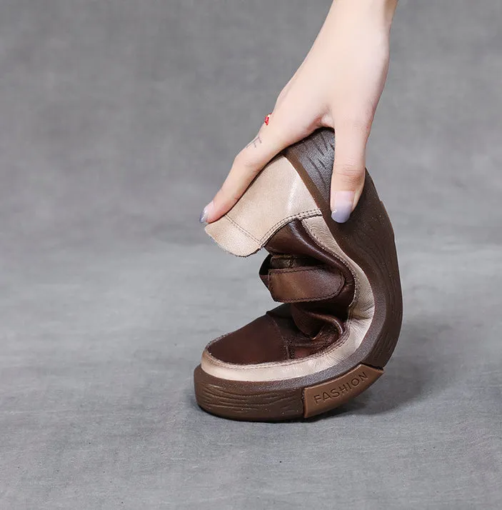Leather Retro Beef Tendon Soft Sole Women's Shoes Handmade Four Seasons Shoes