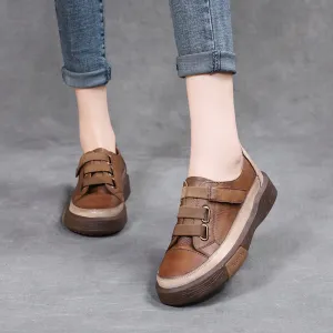Leather Retro Beef Tendon Soft Sole Women's Shoes Handmade Four Seasons Shoes