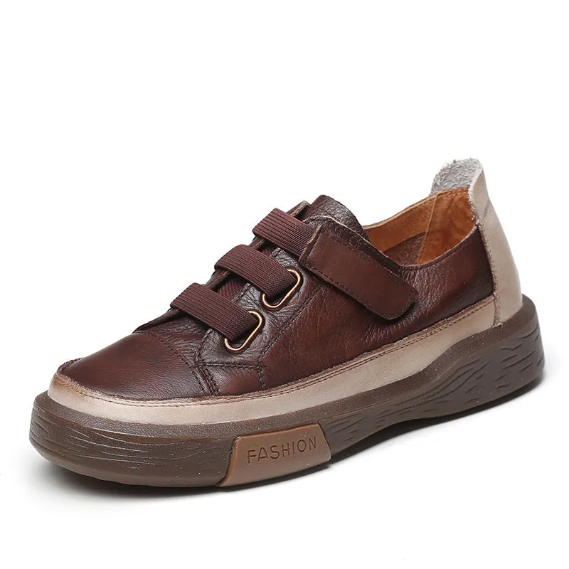 Leather Retro Beef Tendon Soft Sole Women's Shoes Handmade Four Seasons Shoes