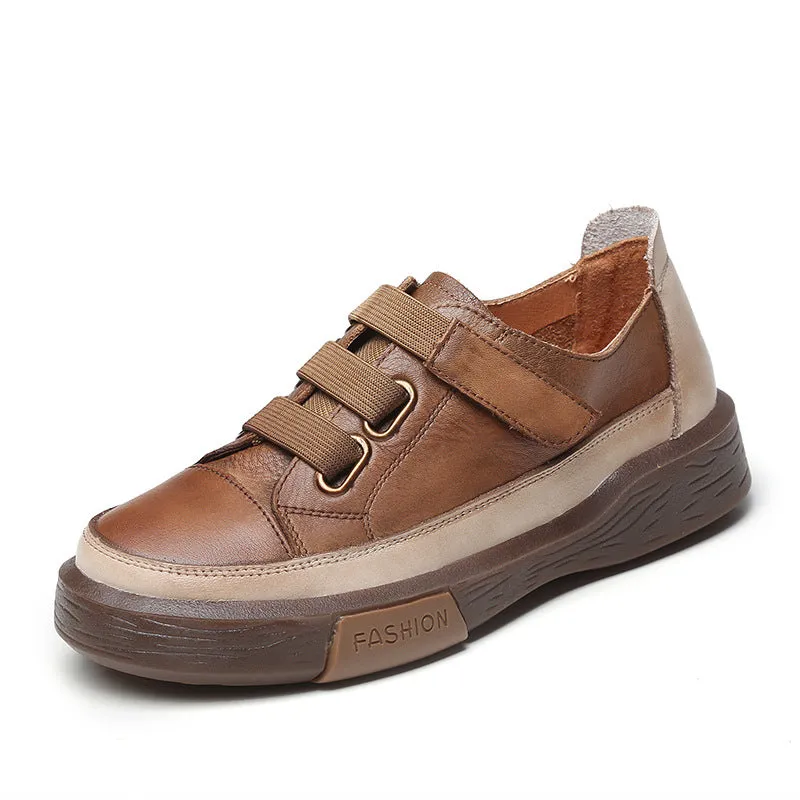 Leather Retro Beef Tendon Soft Sole Women's Shoes Handmade Four Seasons Shoes